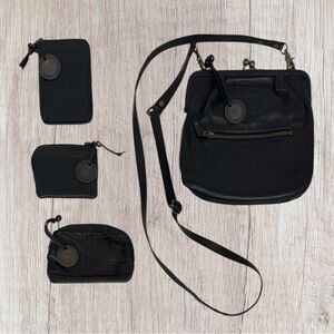 Wanderers Travel Co Leather Shoulder Crossbody Purse, Bi-Fold Wallet, Coin Pouch